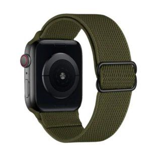 NEW[BAND] Nylon Adjustable OLIVE Strap For Apple Watch